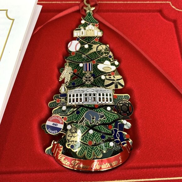 The White House Historical Association Christmas Ornament Calvin Coolidge 2015 - Picture 2 of 3